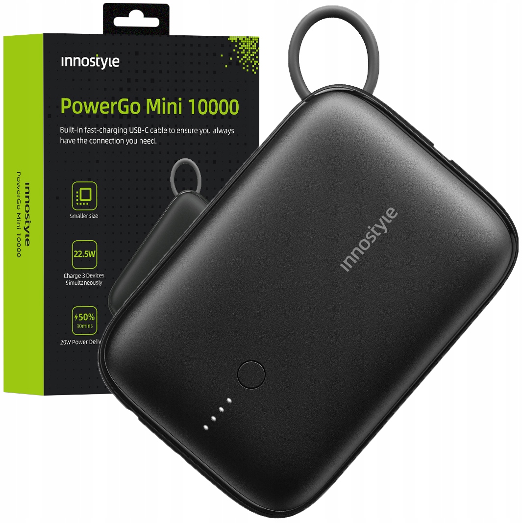Powerbanka Innostyle 10000 mAh čierna